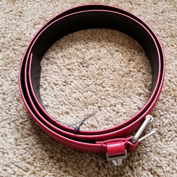 NWOT Auth Balenciaga Stud Belt Red - Picture 2 of 6